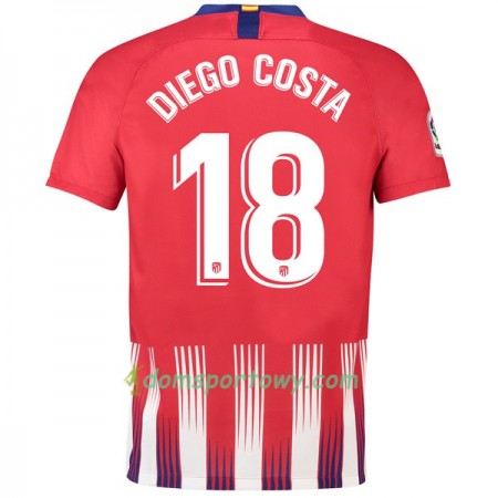 Koszulka Atlético Madryt Diego Costa 18 Domowe Koszulki Piłkarskie 2018-2019 Krótki Rękaw